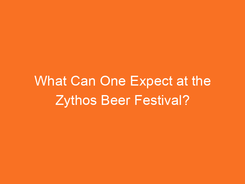 What Can One Expect at the Zythos Beer Festival? Brew Gem